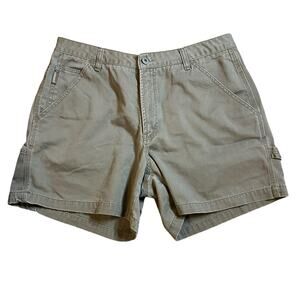 Vintage Unionbay Green High Rise Utility Shorts Womens Size 13 Casual Basic